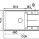 Elleci Unico 480 Lavello montato su piano Rettangolare Metaltek 3