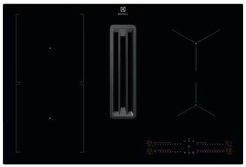 Electrolux Serie 300 KCC83443CK Nero Da incasso 80 cm Piano cottura a induzione 4 Fornello(i)