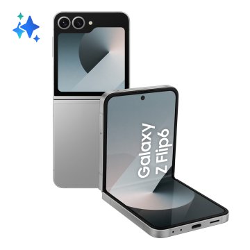 Samsung Galaxy Z Flip6 Smartphone AI, 512GB, RAM 12GB, Display 3,4" SAMOLED/6,7" Dynamic AMOLED 2X, Argento Shadow