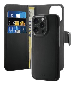 PURO Cover Wallet Detachable 2 In 1 Per iPhone 16 Pro Max