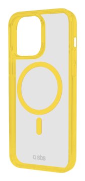 SBS TEMAGCOLIP1661PY custodia per cellulare 16 cm (6.3") Cover Trasparente, Giallo