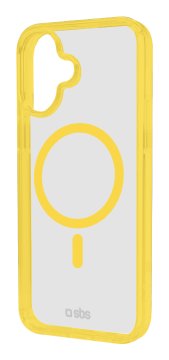 SBS TEMAGCOLIP1661Y custodia per cellulare 15,5 cm (6.1") Cover Trasparente, Giallo