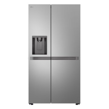 LG GSLC40PYPE Frigo Syde-by-Side, Classe E, 638L, Porte piatte, Dispenser con allaccio, Linear Cooling, Prime Argento