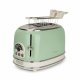 Ariete 155 Tostapane Vintage 2 fette di pane - con pinze - 6 livelli di tostatura - 810 Watt- Acciaio Inox - Linea Vintage - Verde 2