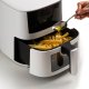 Ariete 4633 Friggitrice ad aria 4L, 1400W, Capacità 4L, 9 programmi, Funzione Shake e Grill, Temperatura fino a 200°C, Bianco 4