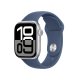 Apple Watch Series 10 Serie 10 GPS 42mm Cassa in Alluminio Color Argento con Denim Sport Band - S/M 2