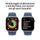 Apple Watch Series 10 Serie 10 GPS 42mm Cassa in Alluminio Color Argento con Denim Sport Band - S/M 5