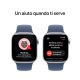 Apple Watch Series 10 Serie 10 GPS 42mm Cassa in Alluminio Color Argento con Denim Sport Band - S/M 7