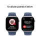 Apple Watch Series 10 Serie 10 GPS 46mm Cassa in Alluminio Color Argento con Denim Sport Band - M/L 7