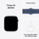 Apple Watch Series 10 Serie 10 GPS 46mm Cassa in Alluminio Color Argento con Denim Sport Band - M/L 10