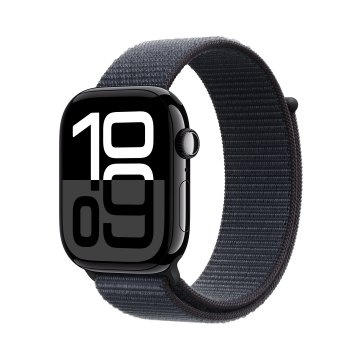 Apple Watch Series 10 Serie 10 GPS 46mm Cassa in Alluminio color Jet Nero con Sport Loop