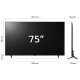 LG QNED 75'' Serie QNED80 75QNED80T6A, TV 4K, 3 HDMI, SMART TV 2024 11