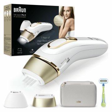 Braun Epilatore Luce Pulsata Silk·expert Pro 5, Epilazione A Casa Tua, Con Custodia, Rasoio Donna Venus, 2 Testine, PL5152