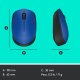 Logitech M171 Blue-K mouse Ufficio Ambidestro RF Wireless Ottico 1000 DPI 9