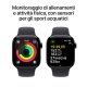 Apple Watch Series 10 Serie 10 GPS 42mm Cassa in Alluminio color Jet Black con Nero Sport Band - S/M 5