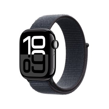 Apple Watch Series 10 Serie 10 GPS 42mm Cassa in Alluminio color Jet Nero con Sport Loop