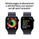 Apple Watch Series 10 Serie 10 GPS 42mm Cassa in Alluminio color Jet Black con Sport Loop 5