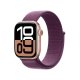 Apple Watch Series 10 Serie 10 GPS 42mm Cassa in Alluminio color Oro Rosa con Oro rosa Sport Loop 2