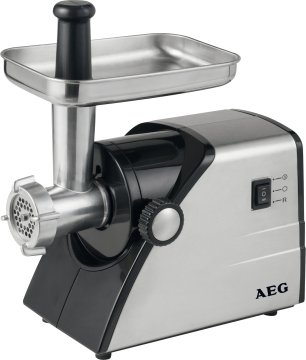 AEG FW 5549 tritacarne 400 W Nero, Acciaio inox