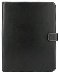 Xqisit LeatherBook Padfolio Custodia flip a libro Nero