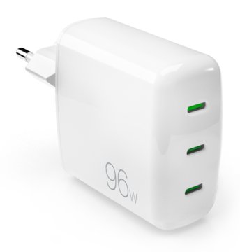 CARICABATT.RETE 3USB-C 96W BIANCO