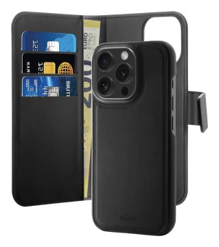 PURO Custodia Wallet Detachable 2 In 1 Per iPhone 16 Pro