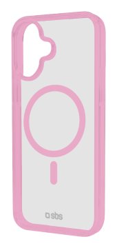 SBS TEMAGCOLIP1661P custodia per cellulare 15,5 cm (6.1") Cover Rosa, Trasparente