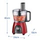 Russell Hobbs 27110-56 robot da cucina 600 W 2,3 L Nero, Rosso, Trasparente 7