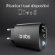 CARICABATT.RETE LCD GAN 30W 1USB-C + 1USB-A NERO 11