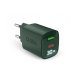 CARICABATT.RETE LCD GAN 30W 1USB-C + 1USB-A VERDE 2