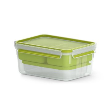 EMSA CLIP & GO XL Contenitore per il pranzo 2,3 L Verde, Trasparente 1 pz