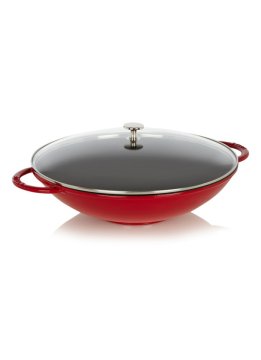 STAUB   Wok CHE color ciliegia  30cm