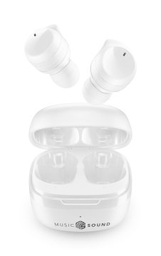 Music Sound Flow Auricolare Wireless In-ear Musica e Chiamate Bluetooth Bianco