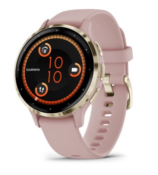 Garmin Venu 3S 3,05 cm (1.2") AMOLED Digitale 390 x 390 Pixel Touch screen Oro, Rosa Wi-Fi GPS (satellitare)