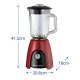 Russell Hobbs 27120-56 frullatore 1,5 L Frullatore da tavolo 650 W Nero, Rosso, Trasparente 6