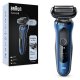 Braun Series 6 61-B1000s Rasoio Elettrico Uomo, SensoFlex, Wet&Dry, Ricaricabile, Rasoio A Lamina Senza Fili, Blu 2