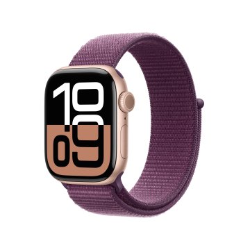 WATCH SERIES 10 GPS 42MM ROSE ORO ALUMINIUM CASE WITH PLUM SPORT LOOP