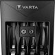 Varta LCD Plug charger+ AA & AAA ((Batterie ricaricabili NiMH incl. 4x AA 2100 mAh accu), nero 4