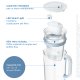 Brita Caraffa in vetro Light Blue (2.5L) incl. 1x filtro MAXTRA PRO All-in-1 - Caraffa di design premium, coperchio ribaltabile per riempimento facile & indicatore, riduce cloro, calcare e impurità 3