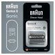 Braun Series 8 83M Testina Di Ricambio Per Rasoio Elettrico Uomo - Argento - Compatibile Con Rasoio Elettrico 4