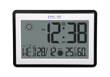 Explore Scientific RDC8002 stazione meteorologica digitale Nero, Bianco LCD Batteria