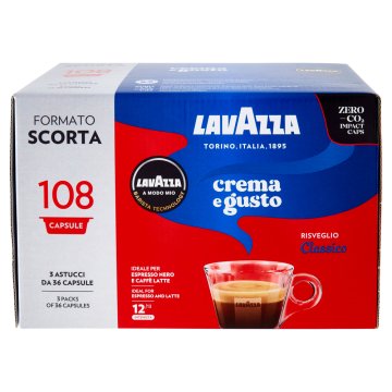 Lavazza A Modo Mio Crema e Gusto, 108 Capsule