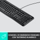 Logitech K120 Tastiera con Cavo per Windows, USB Plug-and-Play, Dimensioni Standard, Resistente agli Schizzi, Barra Spaziatrice Curva, Compatibile con PC, Laptop 3