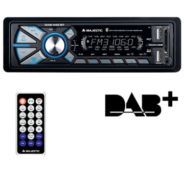 New Majestic DAB-442 BT Ricevitore multimediale per auto Nero 180 W Bluetooth