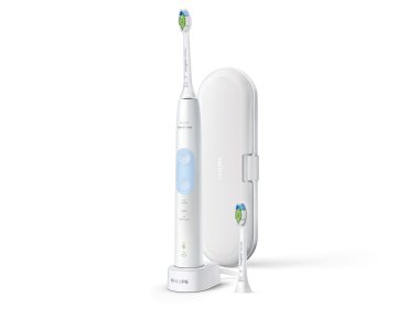 Philips Sonicare ProtectiveClean 5100 Spazzolino Elettrico Sonico Bianco, con custodia da viaggio HX6859/29