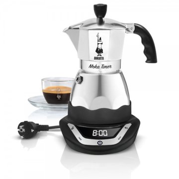 Bialetti EAsy Timer 6 Automatica Boccale per moca elettrico 0,3 L