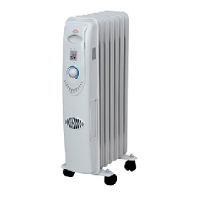 DCG Eltronic RA2807 stufetta elettrica Nero, Bianco 1500 W Radiatore