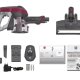 Hoover HF1 , Aspirapolvere senza filo, Magenta, 0,9L, Senza sacchetto 43