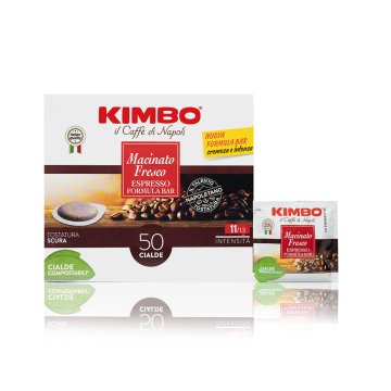 Kimbo 014403 capsula e cialda da caffè Cialde caffè Tostatura scura 50 pz