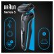 Braun Series 5 51-M1200s Rasoio Trimmer Nero, Blu 5